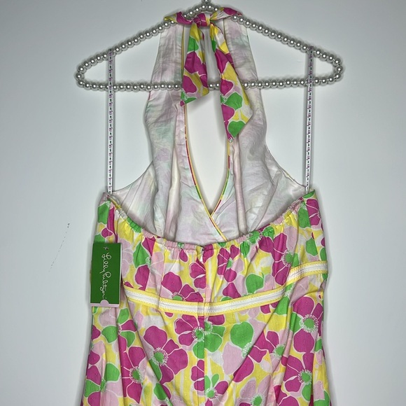 Lilly Pulitzer Pink and Green Floral Midi Dress - Picture 8 of 10